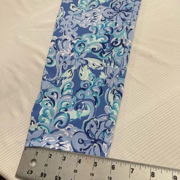 Lilly Pulitzer Luxletic Cameron Pants Saltwater Blue Suns Out Funs Out Size 2 - Picture 6 of 9